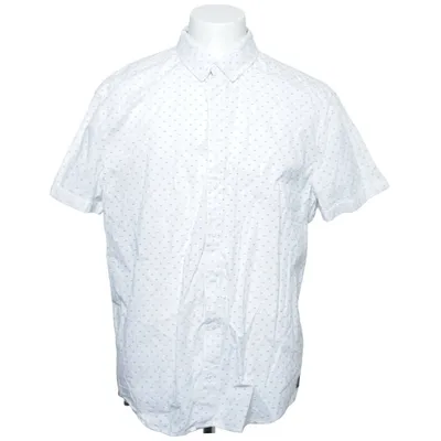 Chemise à manches courtes (Blanc, Bleu) de Blend Denim Coton