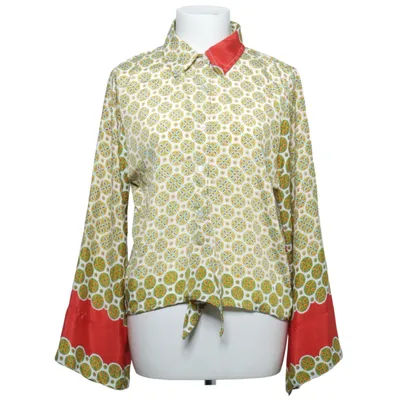 Blouse (Blanc, Multicolore) de Gold & Silver Viscose