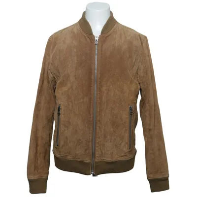 Blouson (Marron) de Freaky Nation Élasthane, Cuir, Polyester