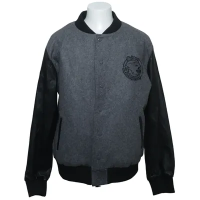 Varsity jacket (Gray, Black) from Sweet Autonomy Viscose, Wool