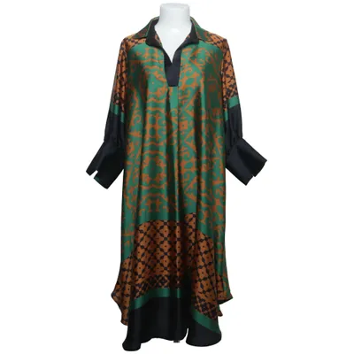 Caftan (Vert, Orange, Noir) de Jeff Gallano Polyester, Viscose