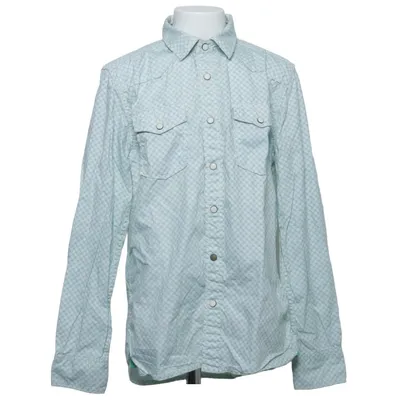 Denim shirt (Green, White) from WE Fashion Cotton