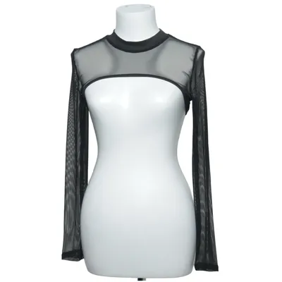Crop top (Zwart) van AvidLove Elastaan, Polyester