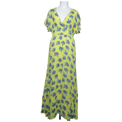 Maxikjole (Gul, Blå) fra Pom Amsterdam Modal, Viscose