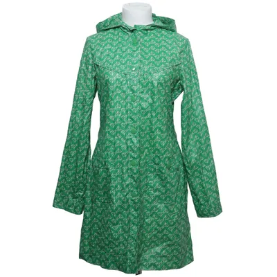 Raincoat (Green, White) from Blendshe Cotton, Polyurethane