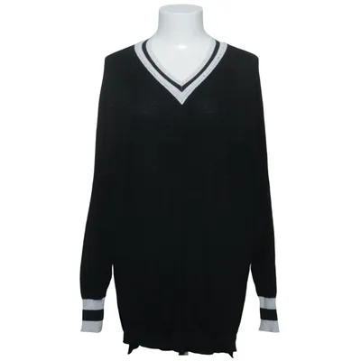 Sweater (Black, White) from Kilky Metallic fiber, Viscose