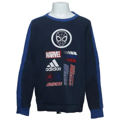 Collegetröja (Blå, Flerfärgad) från Adidas x Marvel Bomull, Polyester