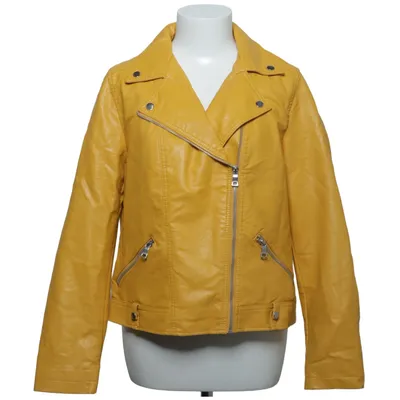 Bikerjacke (Gelb) von F&F Baumwolle, Polyester, Polyurethan, Viskose