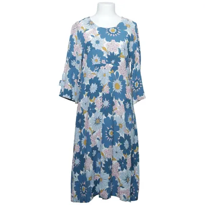 Jurk (Blauw, Roze, Meerkleurig) van Du Milde Viscose