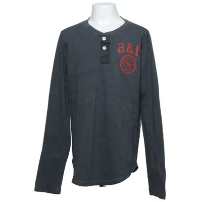 Henley shirt (Gray) from Abercrombie Kids Cotton, Polyester