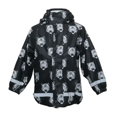 Regenjack (Zwart, Wit) van MyWear Active Polyester, Polyurethaan
