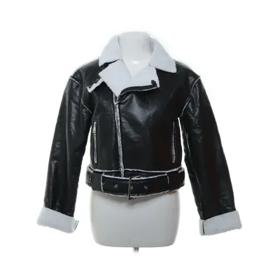 Shearlingjacka (Svart, Vit) från Nelly Polyester, Polyuretan