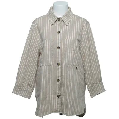 Shirt (Beige, White) from Bogner Cotton, Elastane