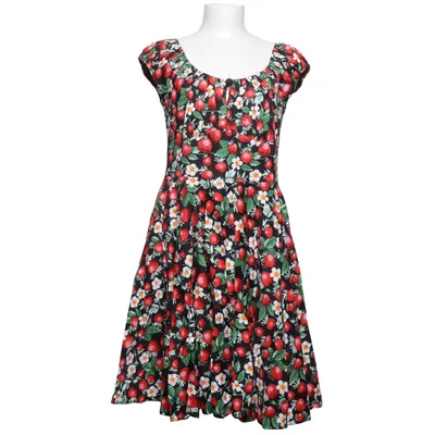 Robe (Noir, Rouge, Blanc) de Hell Bunny Coton, Élasthane