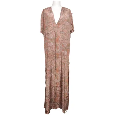 Maxi jurk (Bruin, Groen, Meerkleurig) van Sergio Mattera Polyester, Zijde