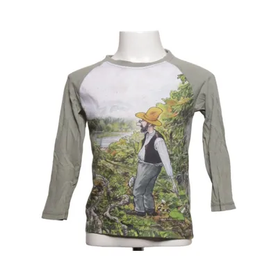 T-shirt à manches longues (Vert, Multicolore) de Pettson och Findus Coton
