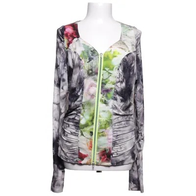 Cardigan (Grøn, Flerfarvet) fra Eva & Claudi Elastan, Viscose