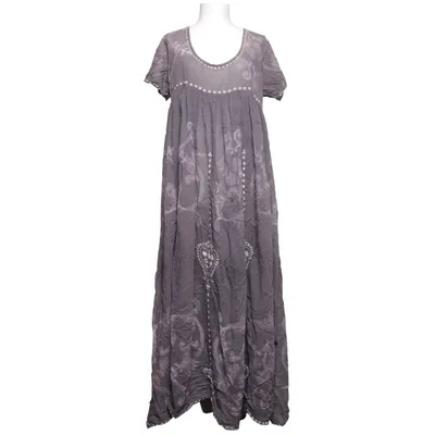 Robe longue (Gris) de Agencies Turquoise Coton