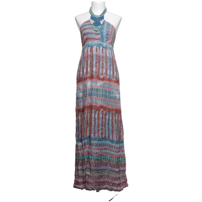 Maxi jurk (Blauw, Rood, Meerkleurig) van Promod Viscose, Wol