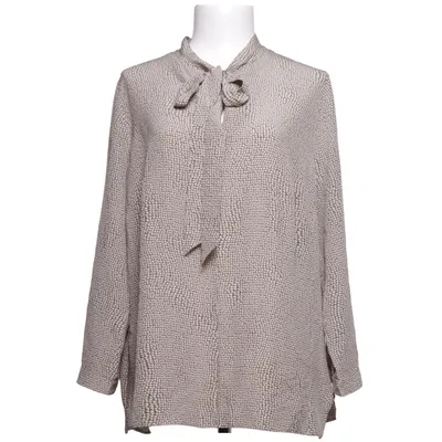 Strikblouse (Beige, Bruin) van Akris