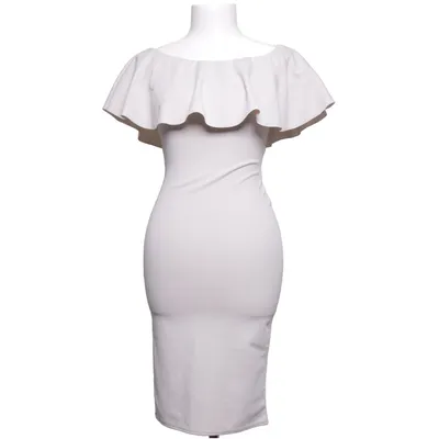 Jurk (Beige) van Pretty Body Elastaan, Polyester