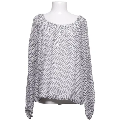 Blouse (Blanc, Gris) de Anna Justper Soie, Viscose