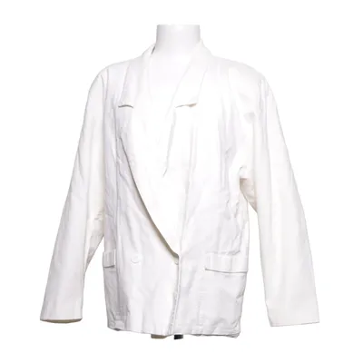 Blazer (Blanc) de Johan Skoglund Coton, Lin, Polyester