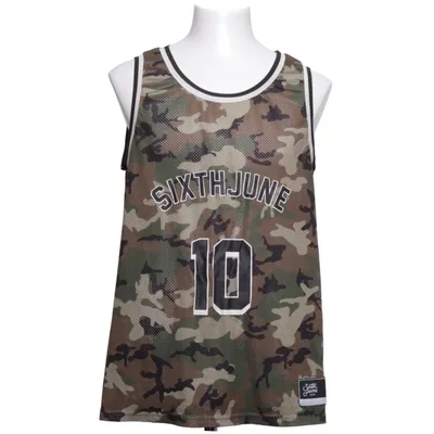 Maillot de basketball (Vert, Multicolore) de Sixth June