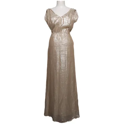 Maxi dress (Gold) from Valerie Metallic fiber, Silk