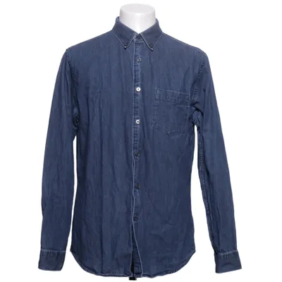 Denim shirt (Blue) from Dressmann Cotton
