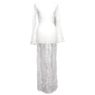 Strandjurk (Wit) van Missguided Katoen, Polyamide