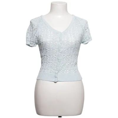 Strickjacke (Blau) von Dunnes Stores Metallfaser, Polyester, Viskose