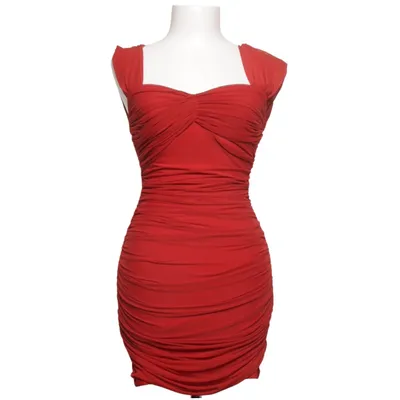 Jurk (Rood) van Missy Empire Elastaan, Polyamide, Polyester