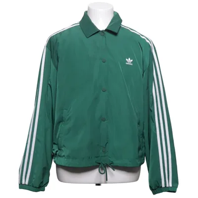 Coach jas (Groen, Wit) van Adidas Katoen, Gerecycled polyester