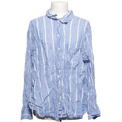 Shirt (Blue, White) from H&M Linen
