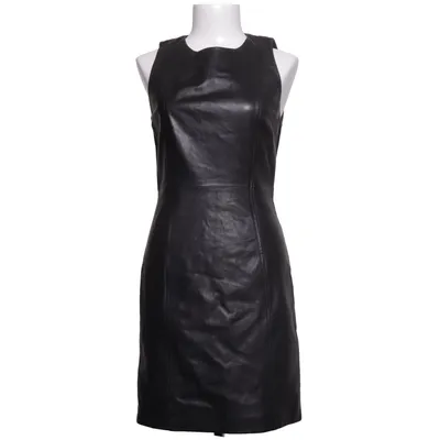 Robe en cuir (Noir) de Uterqüe Cuir, Viscose