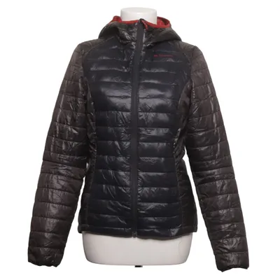 Donsjack (Grijs, Rood) van Oxylane Dons, Veer, Polyamide, Polyester