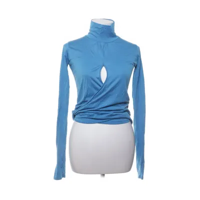 Wikkelblouse (Blauw) van Armani Jeans Kasjmier, Katoen, Zijde