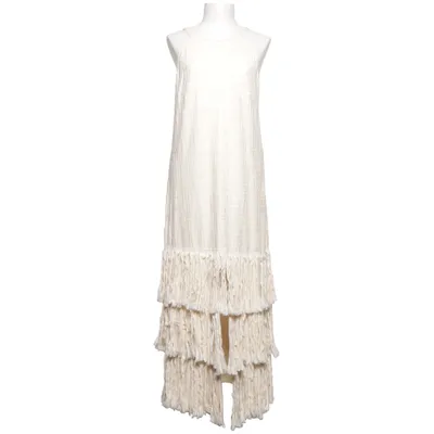 Robe (Beige) de Zara W&B Collection Coton, Élasthane