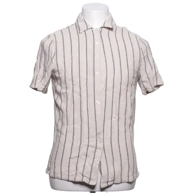 Kortärmad skjorta (Beige, Svart) från Bläck Linne, Viskos