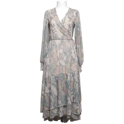 Wrap dress (Beige, Multicolored) from Bruuns Bazaar Elastane, Recycled polyester