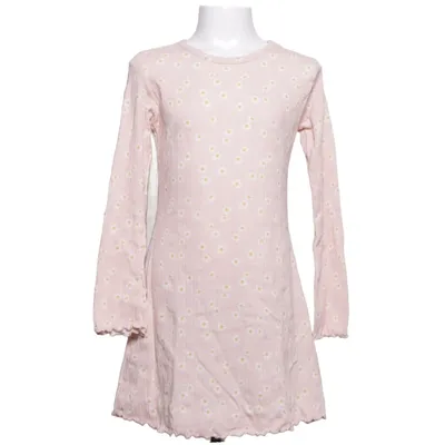 Klänning (Rosa, Vit) från H&M Bomull, Polyester