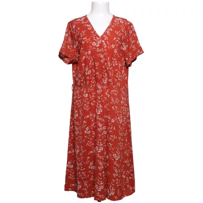 Wrap dress (Red, White) from Shein Curve Elastane, Polyester