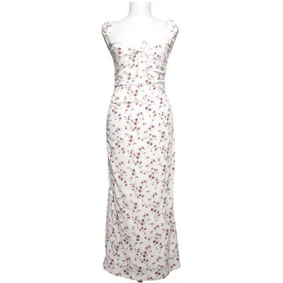 Klänning (Vit, Röd, Grön) från Bershka Elastan, Polyester