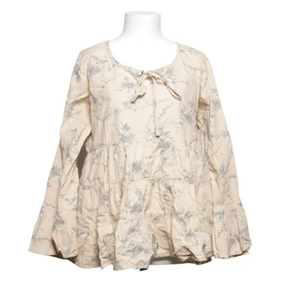 Blouse (Beige, Blue) from JDL Cotton