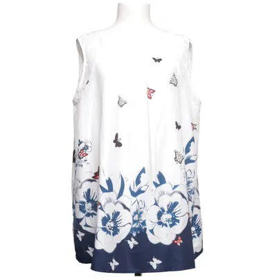 Haut (Blanc, Bleu, Multicolore) de Floryday