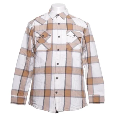 Flannel skjorte (Hvid, Brun) fra Tom Tompson Bomuld, Polyester