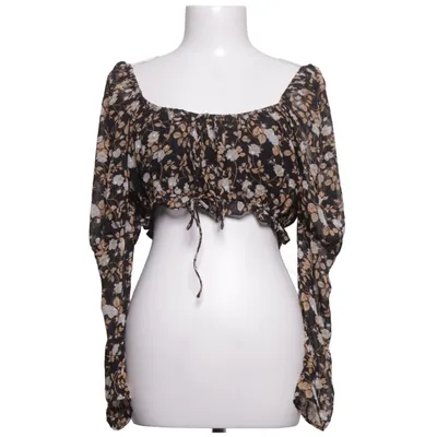 Crop top (Svart, Beige) från Sabo Polyester