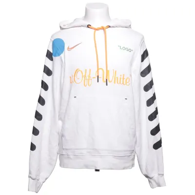 Huvtröja (Vit, Flerfärgad) från Nike x Off-White Bomull, Polyester, Viskos
