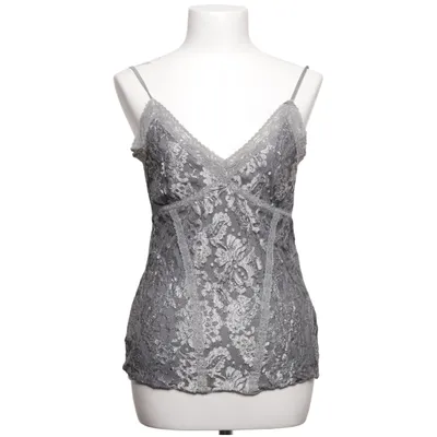 Tanktop  (Grå) fra H&M Metallfiber, Polyamid, Polyester, Viscose